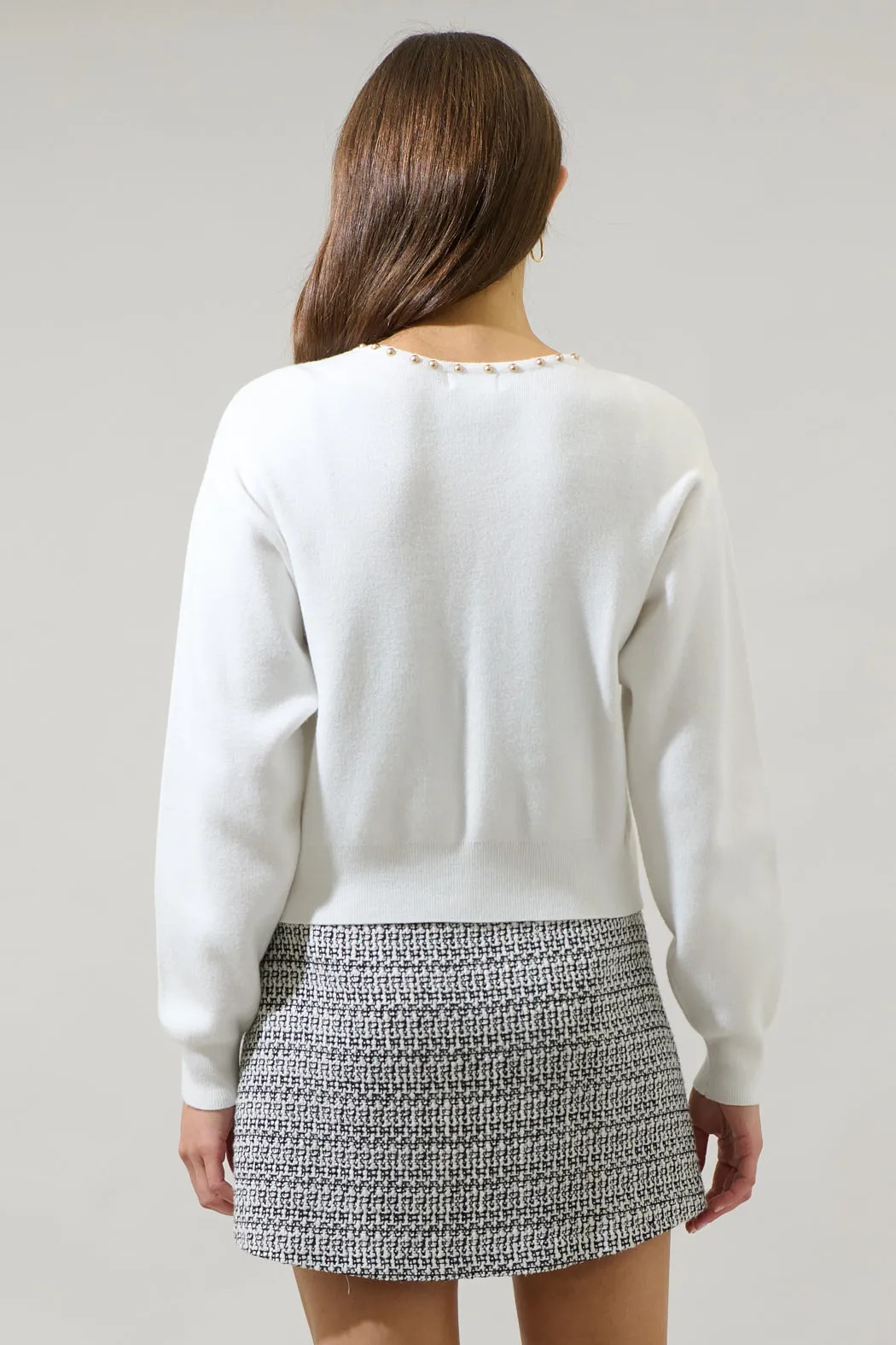 Adara Studded Flyaway Cardigan