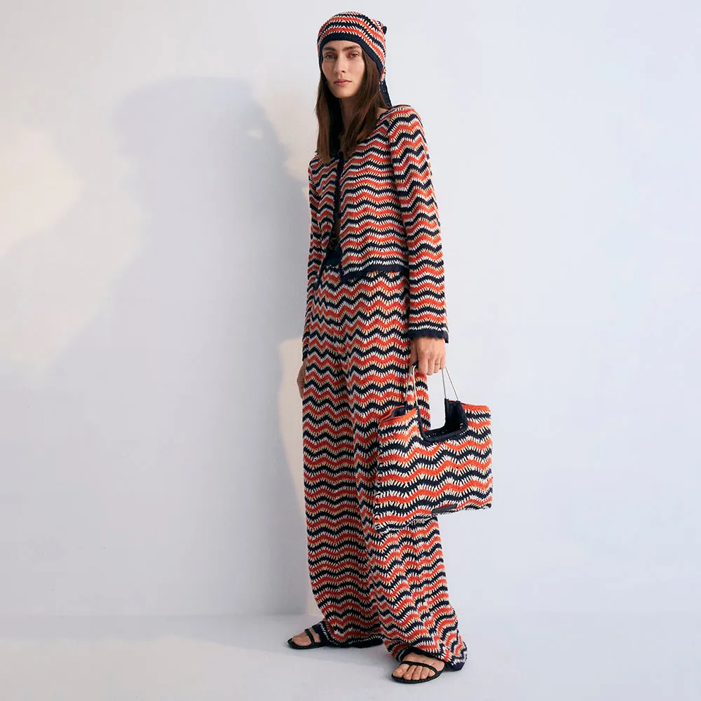 Areti Woman's Cardigan & Pants Set | Chili