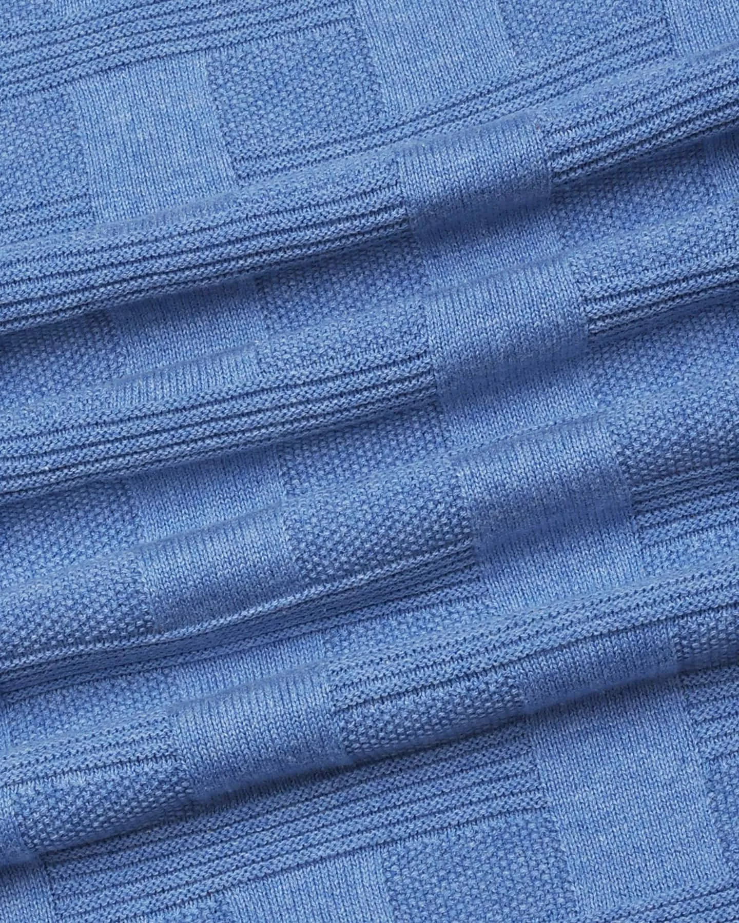 Aristo SkyBlue Knitted Melange Cotton T-Shirt
