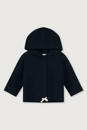 Baby Hooded Cardigan GOTS | Nearly Black