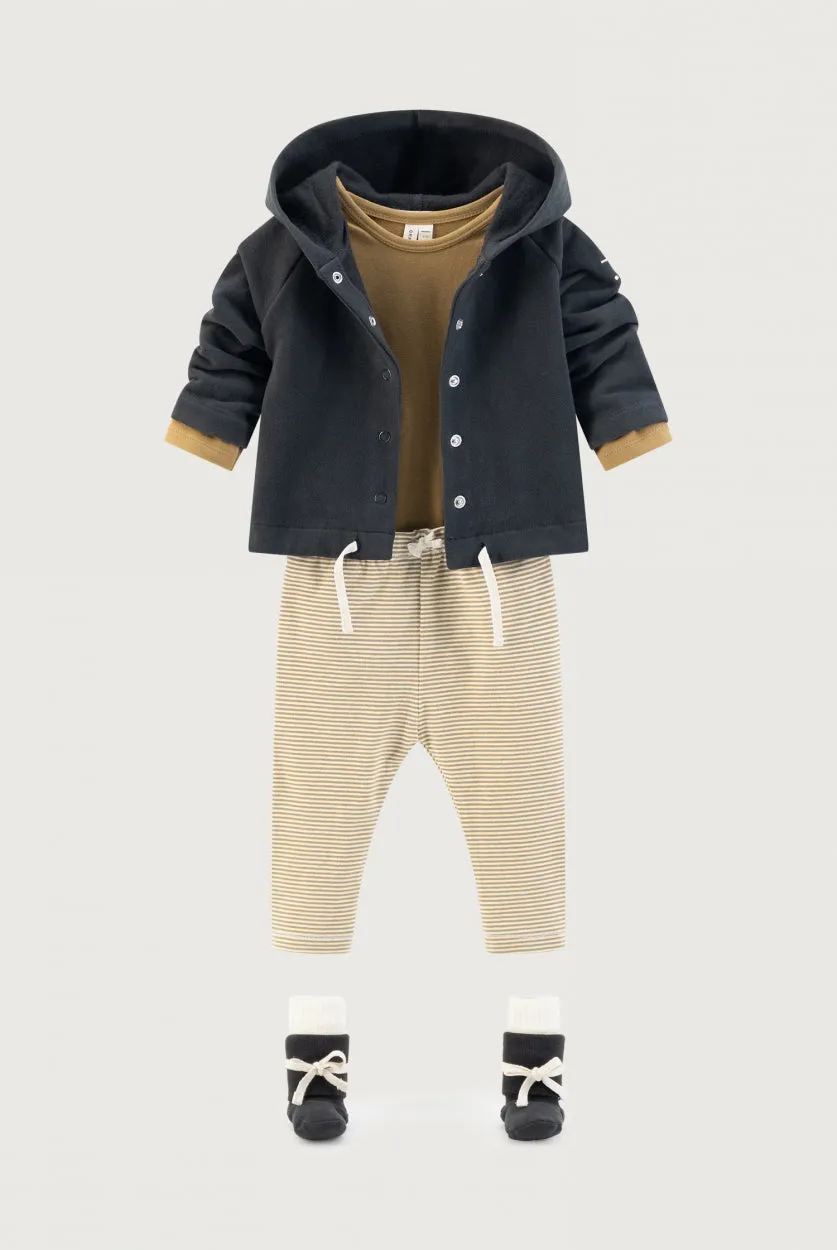 Baby Hooded Cardigan GOTS | Nearly Black