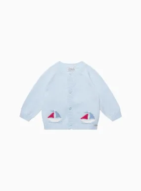 Baby Nicholas Sail Boat Cardigan