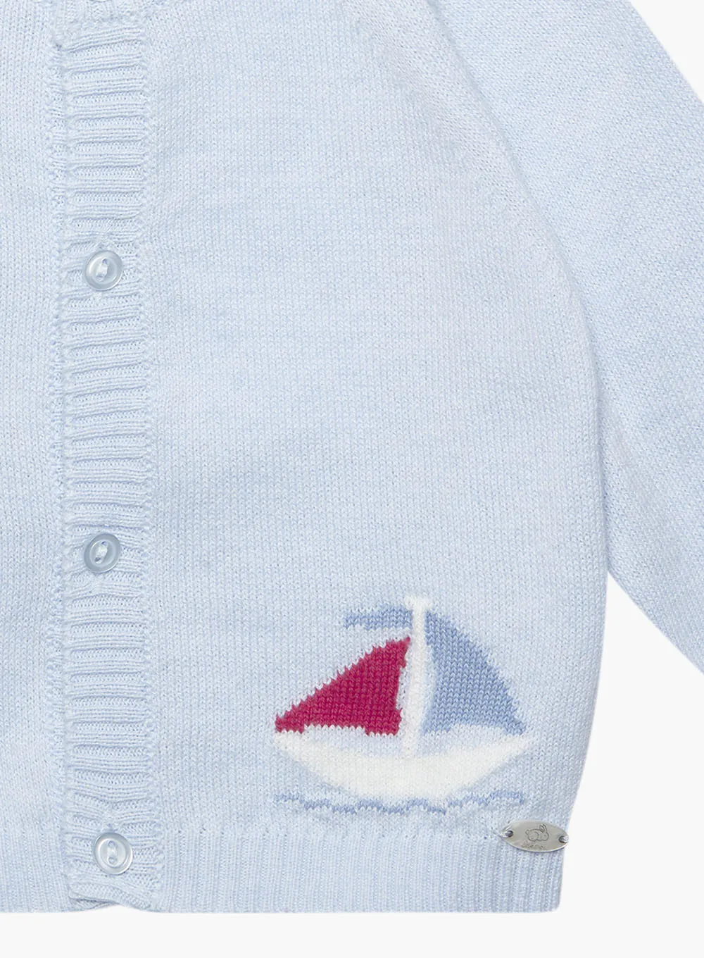 Baby Nicholas Sail Boat Cardigan