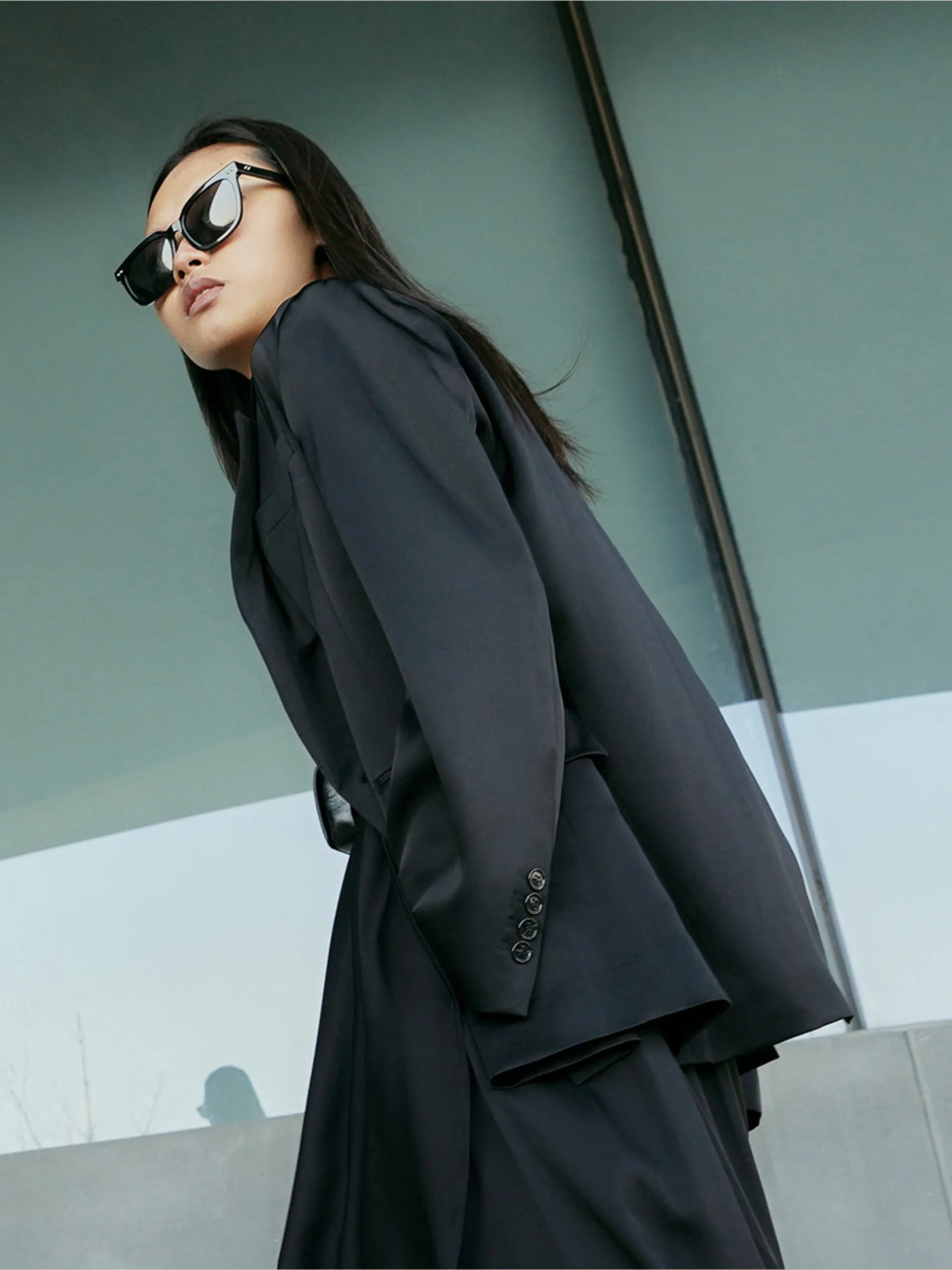 Back Deconstructed Cutout Blazer