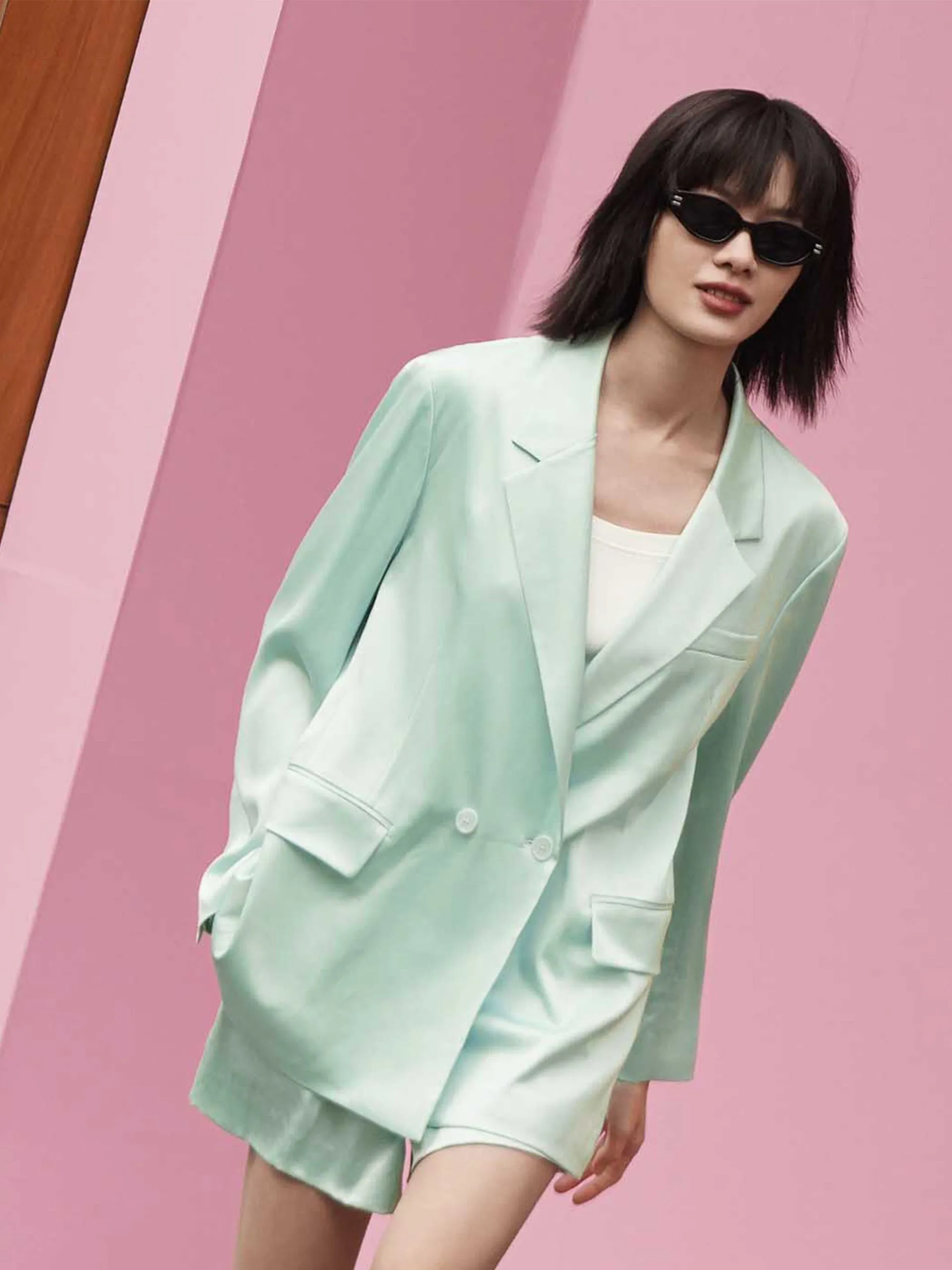 Back Deconstructed Cutout Blazer