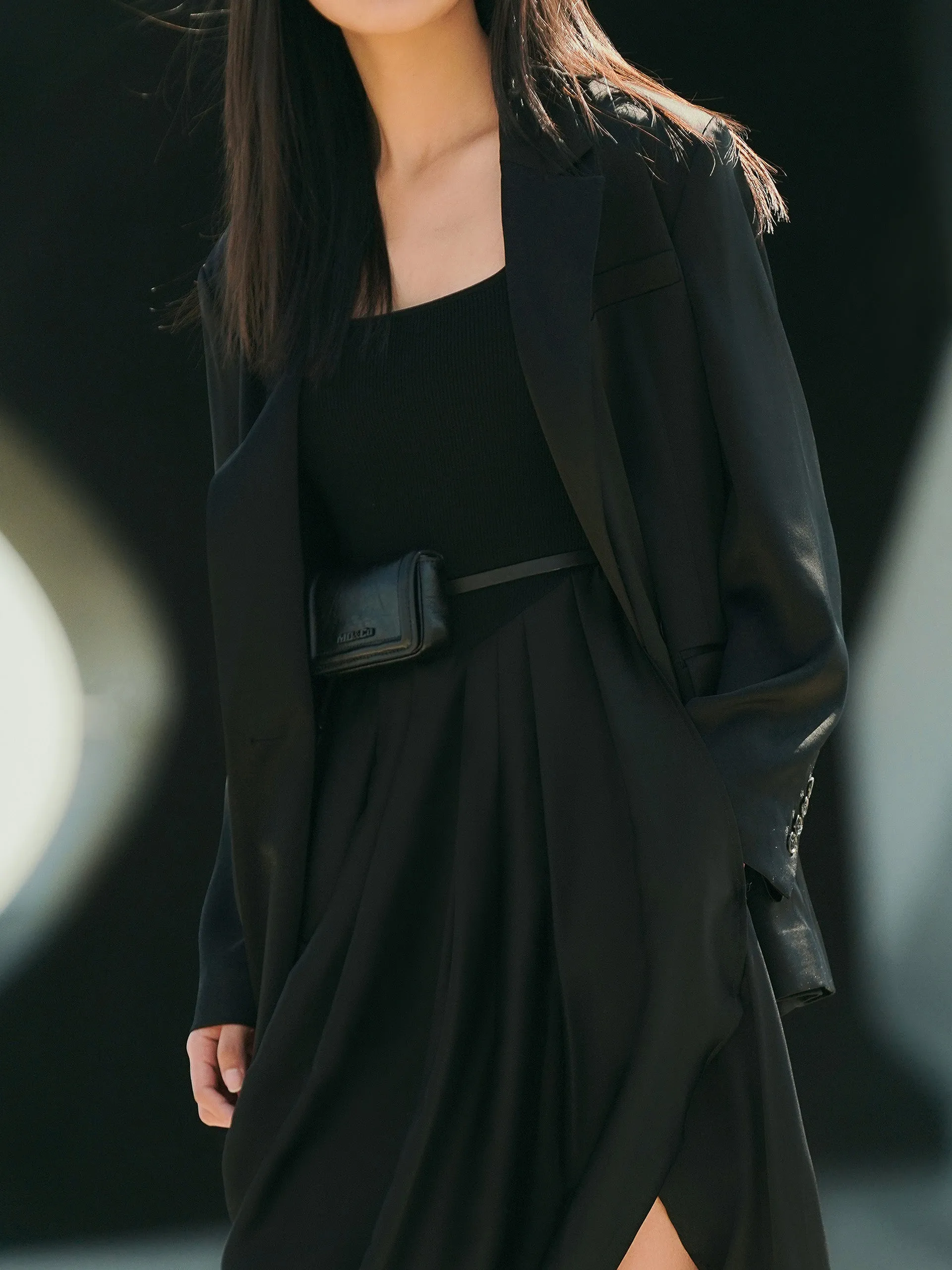 Back Deconstructed Cutout Blazer