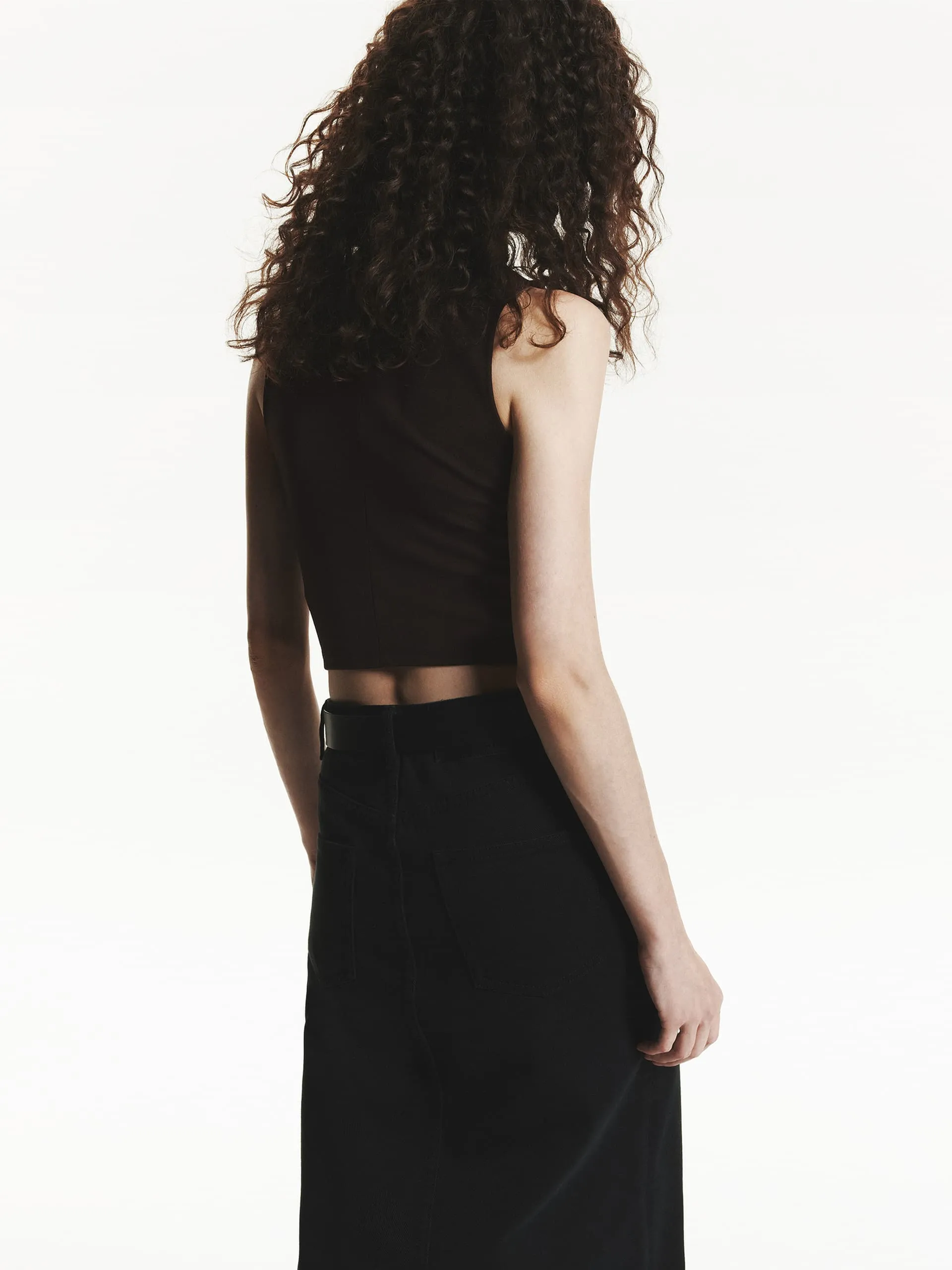Back Zip Sleeveless Tank