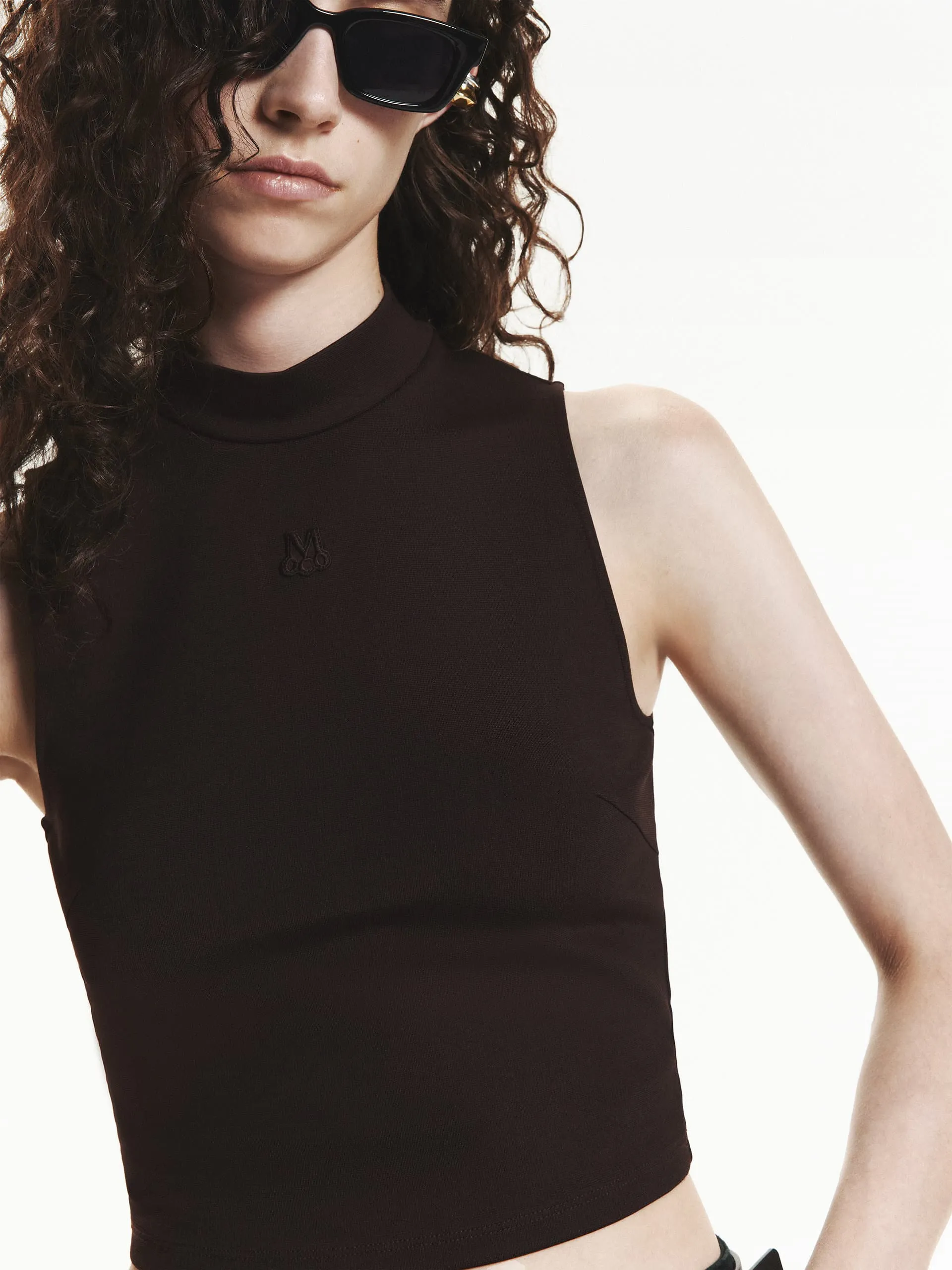Back Zip Sleeveless Tank