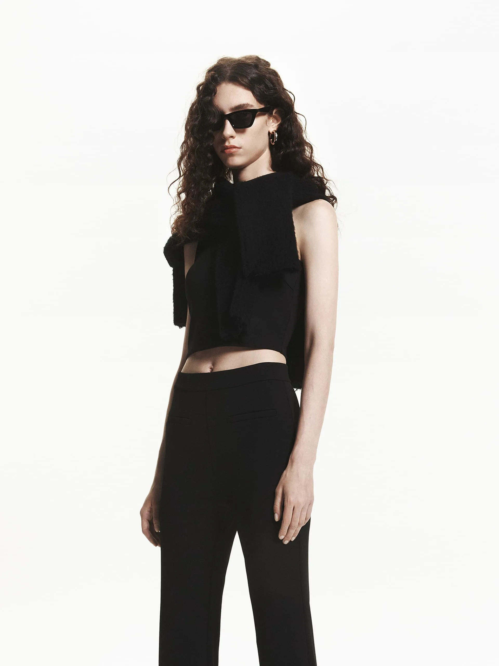 Back Zip Sleeveless Tank