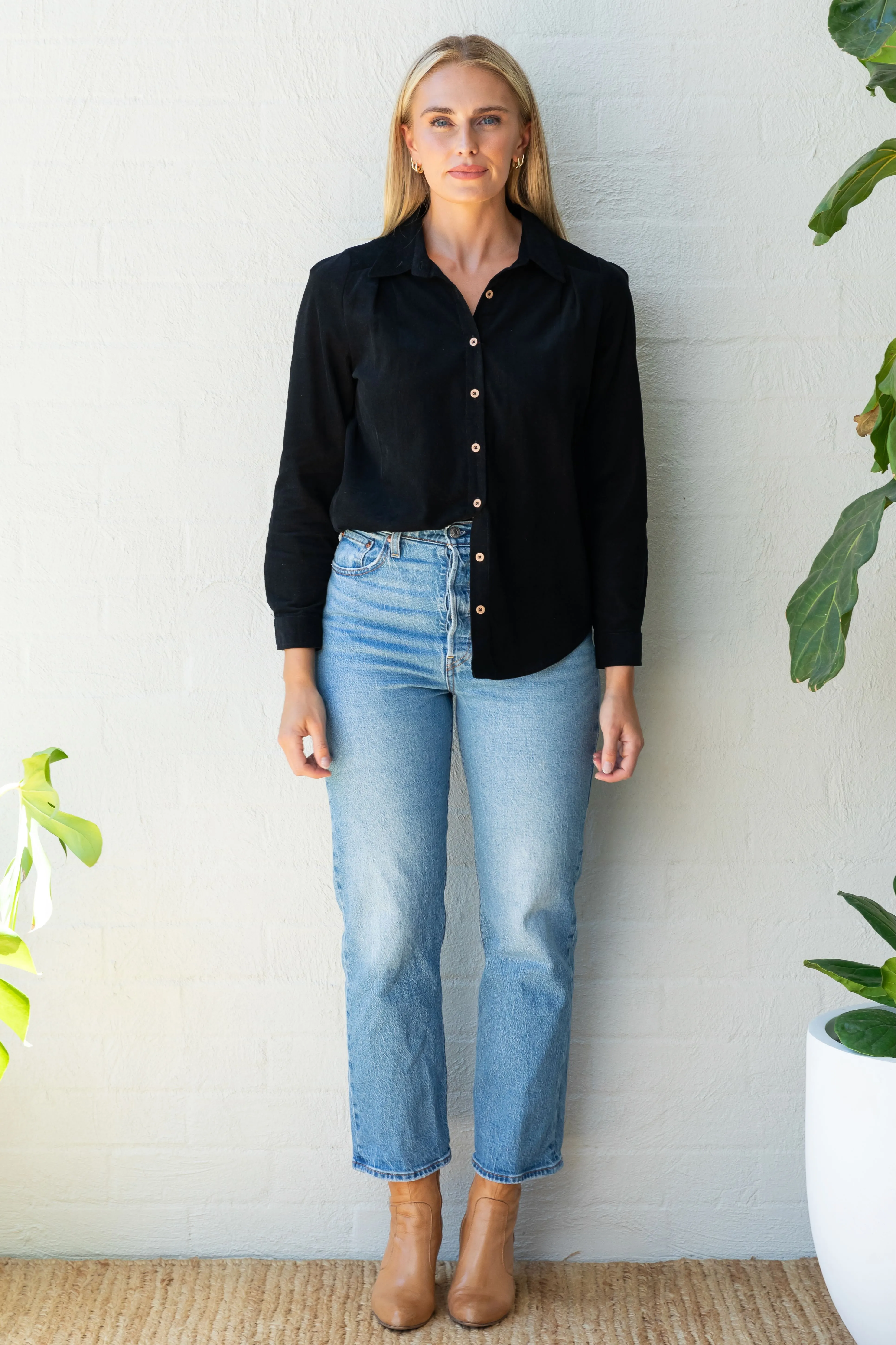 Black Baby Corduroy Shirt