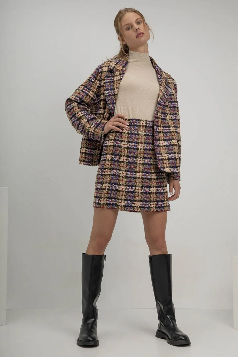 Blazer Sem - Caramel Print