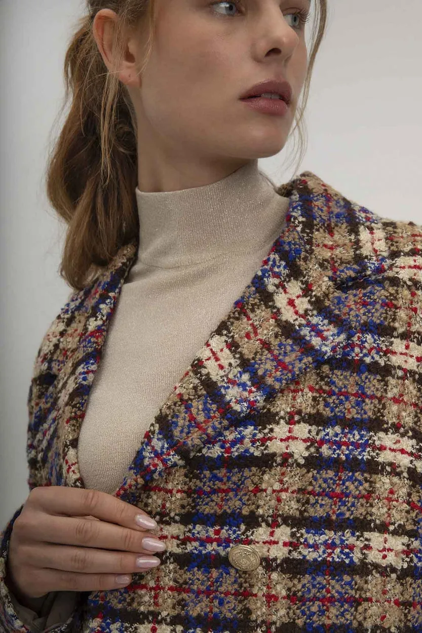 Blazer Sem - Caramel Print