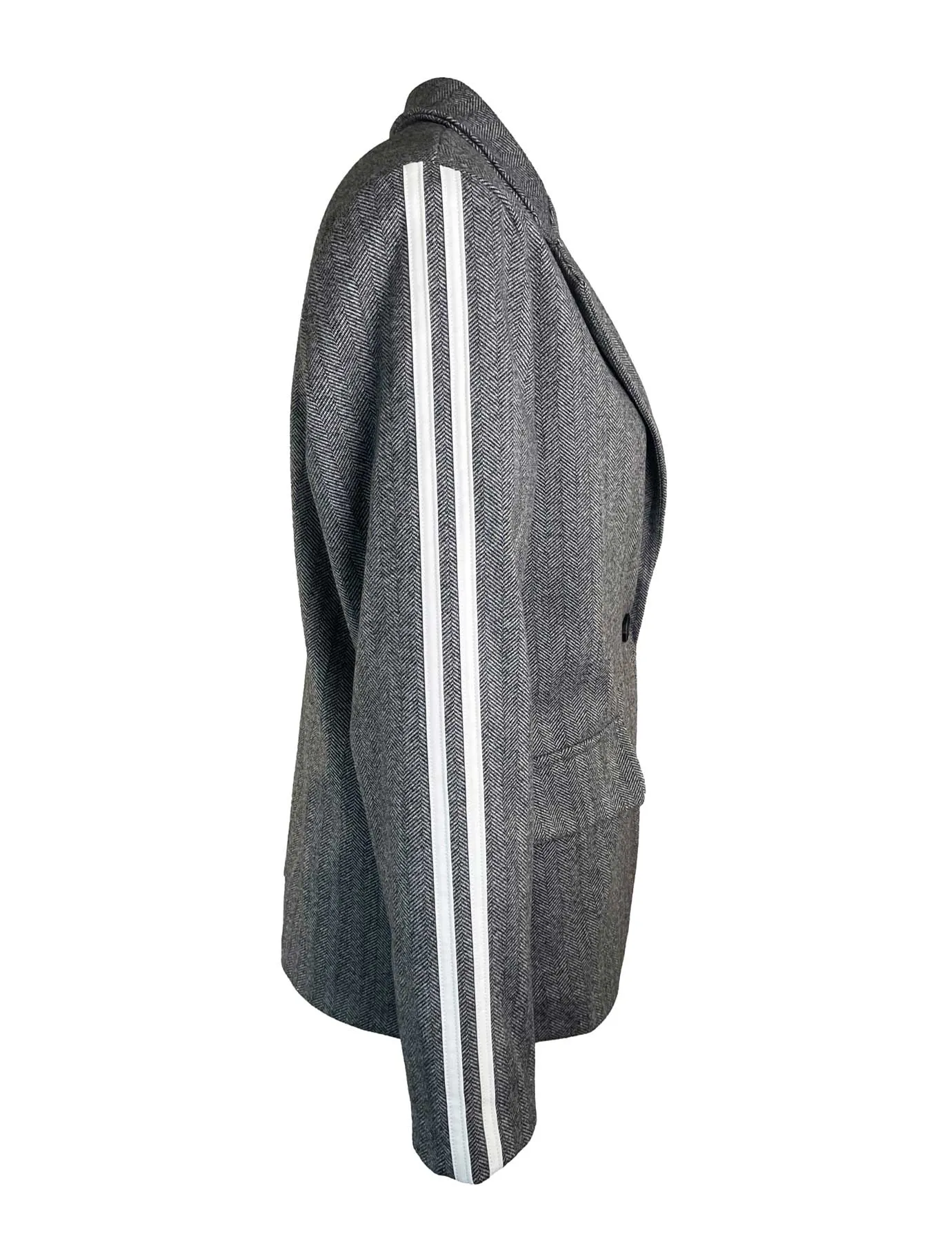 Blazer Sportstreifen grau