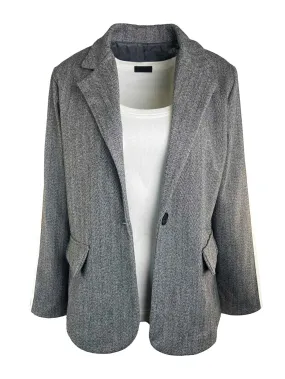 Blazer Sportstreifen grau