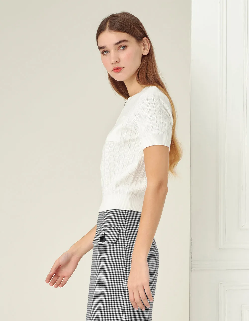 BORA AKSU Short-Sleeved Cardigan