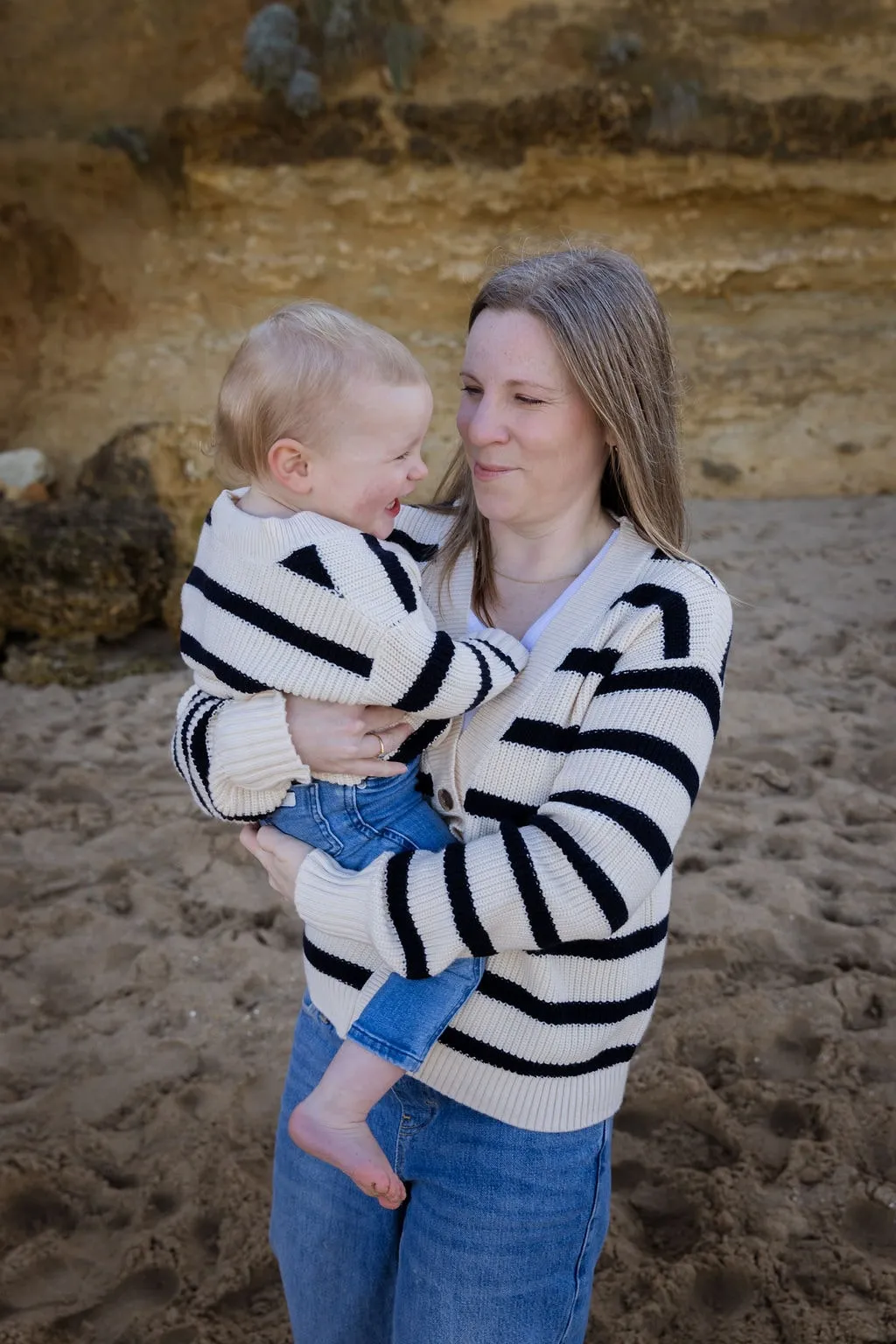 Breton Stripe Mini Me Chloe Cardigan