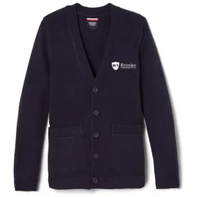 Brooke Charter School V-Neck Cardigan Sweater - Boys