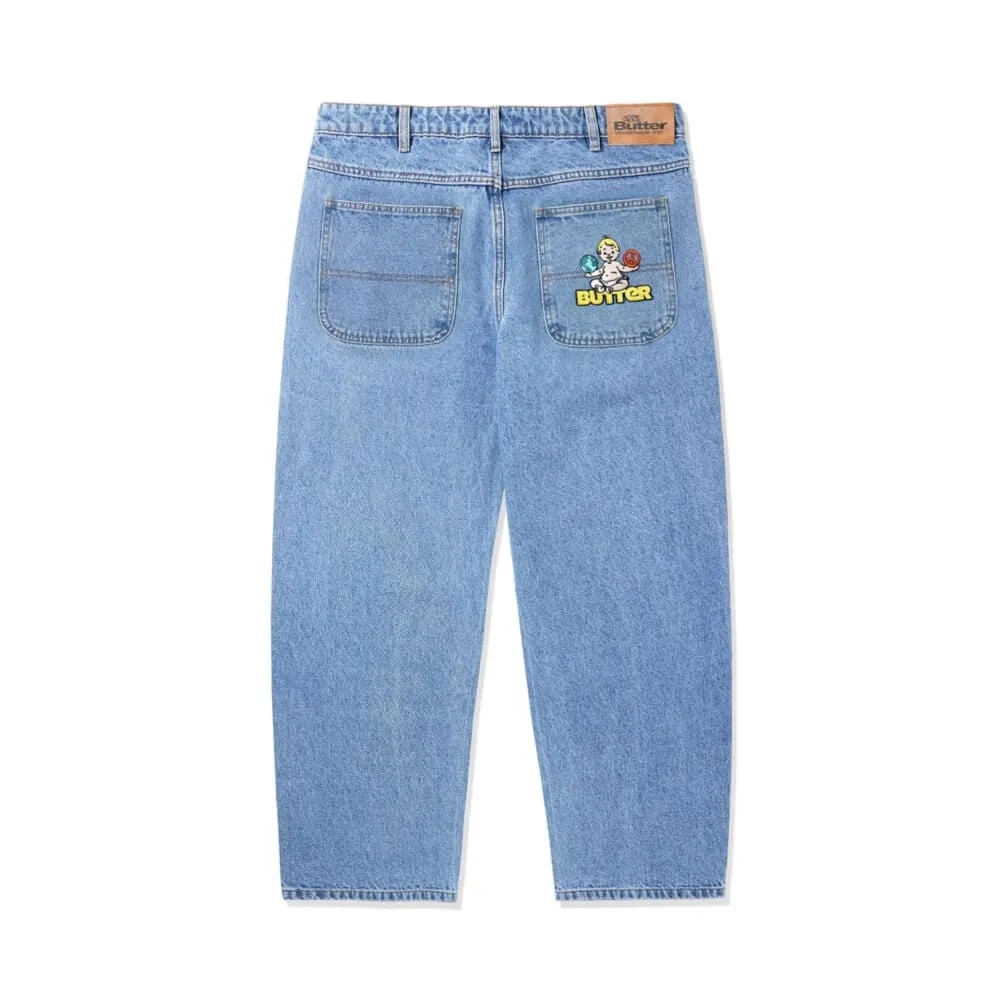 Butter Goods World Peace Denim Jeans Washed Indigo