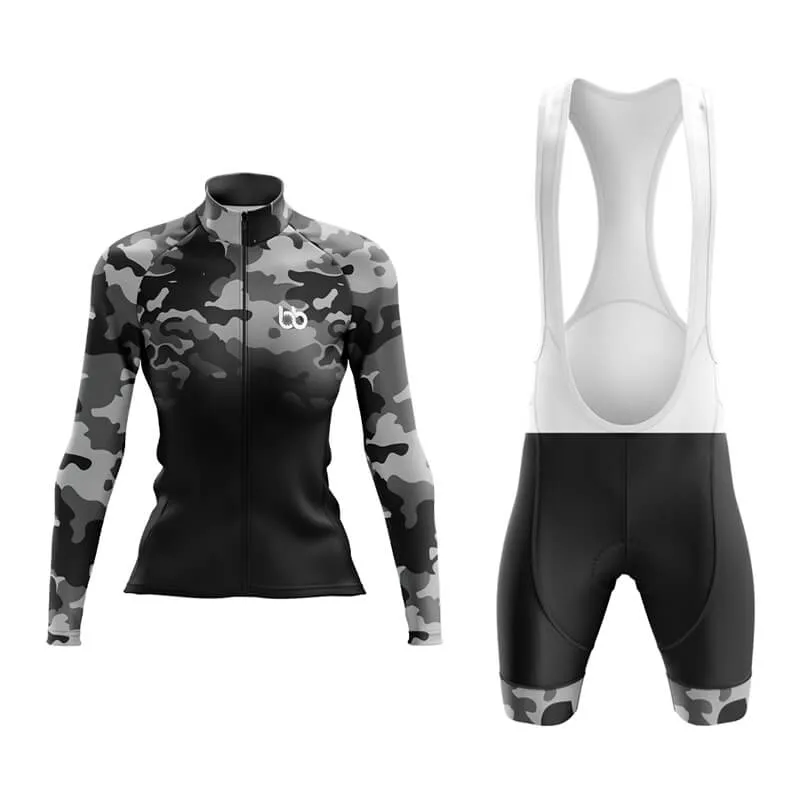 Camouflage Neck Aero Cycling Kit (V3) (Grey-Black)
