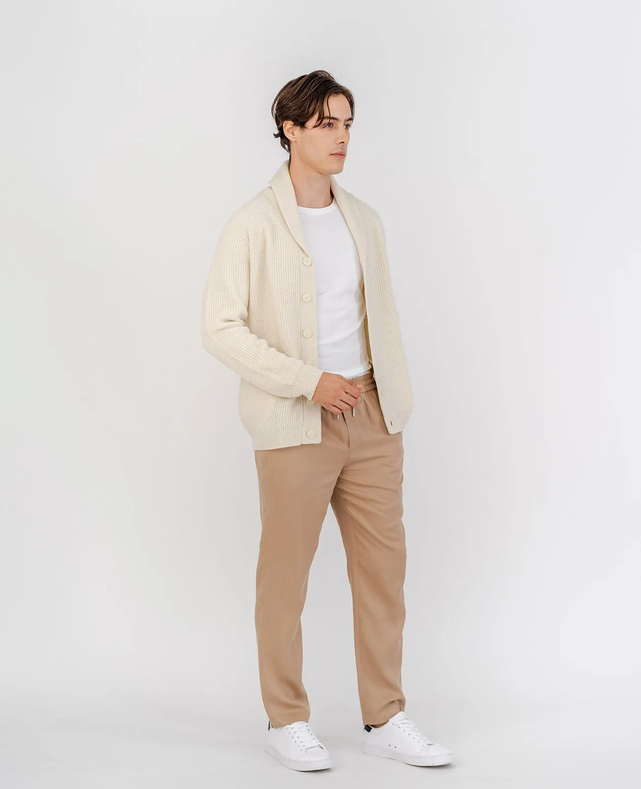 Cashmere Shawl Collar Cardigan