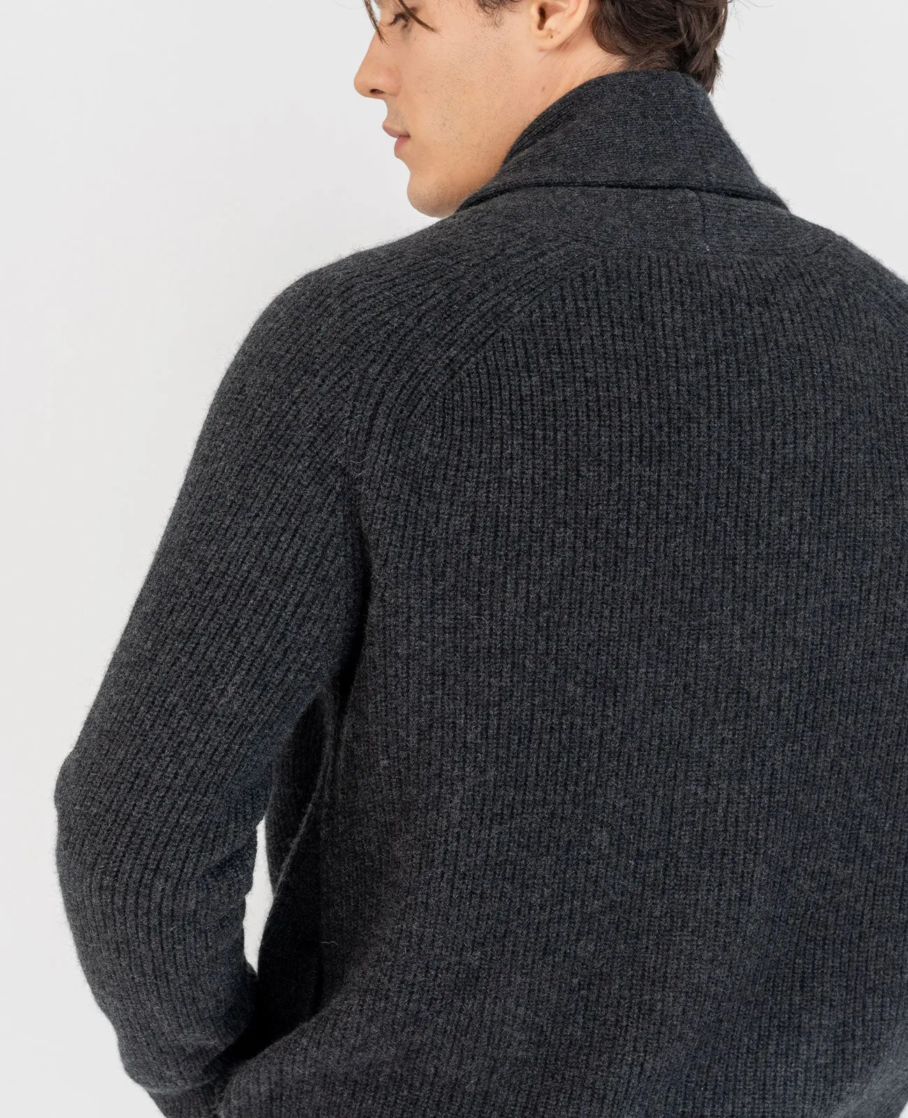 Cashmere Shawl Collar Cardigan