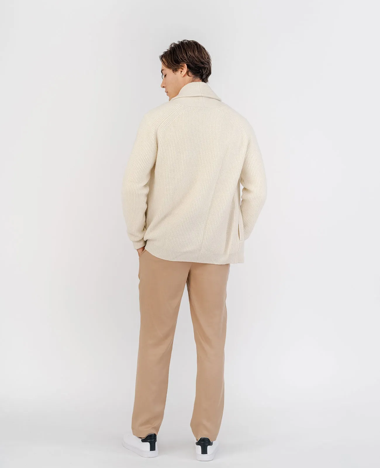 Cashmere Shawl Collar Cardigan