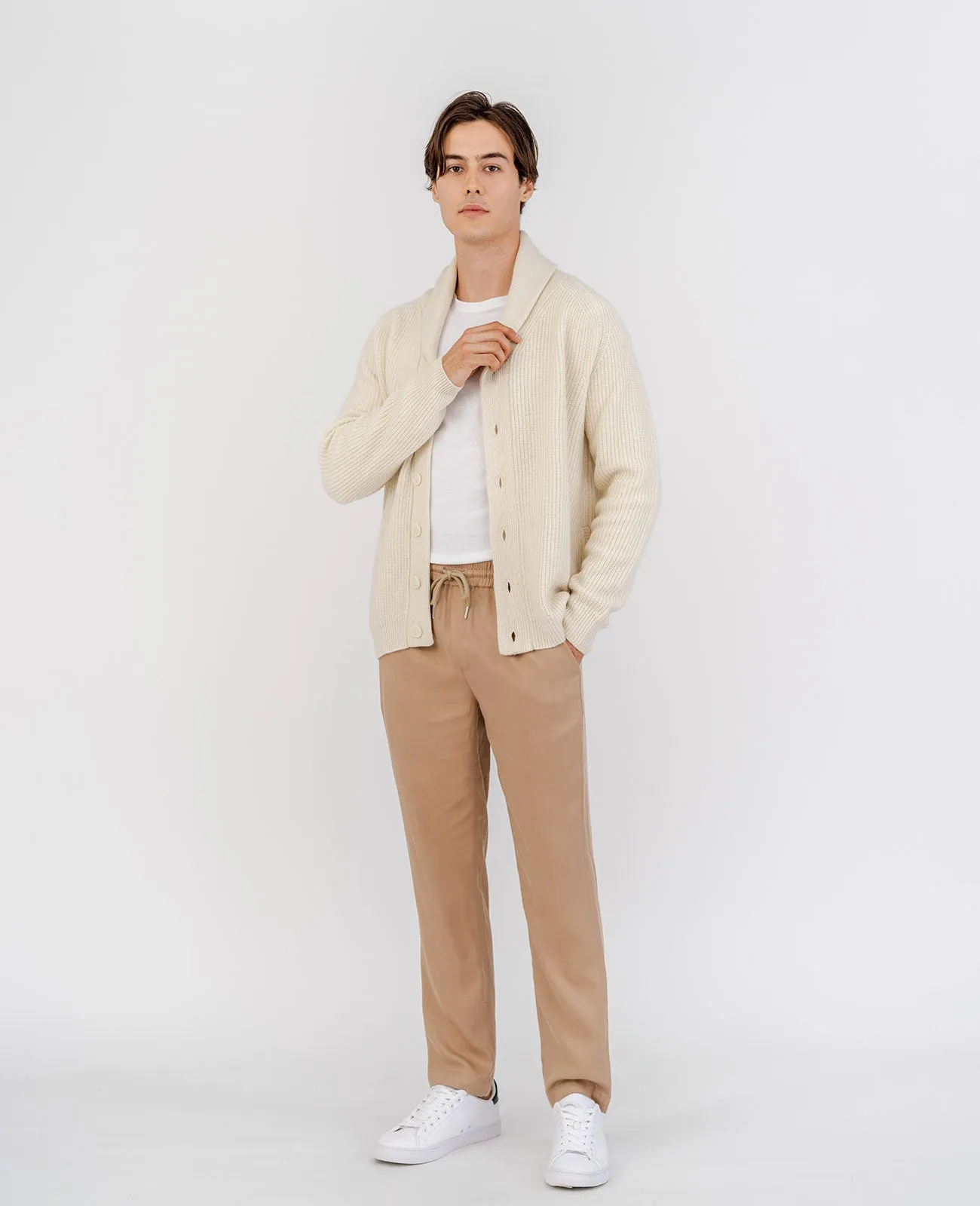 Cashmere Shawl Collar Cardigan