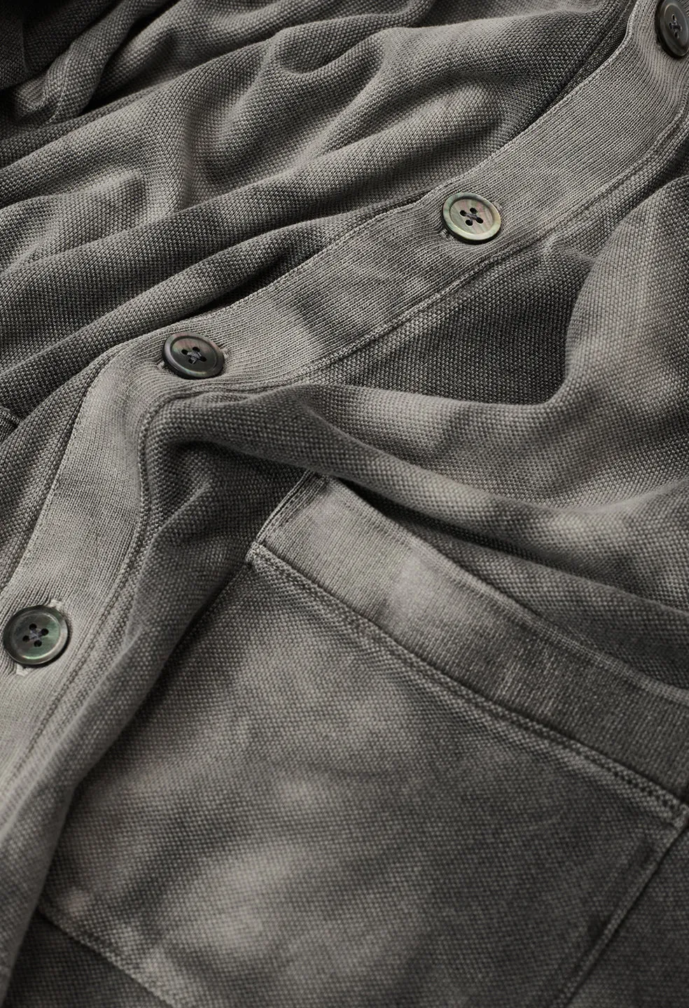 Charcoal Tie Dye Cardigan / Lunar