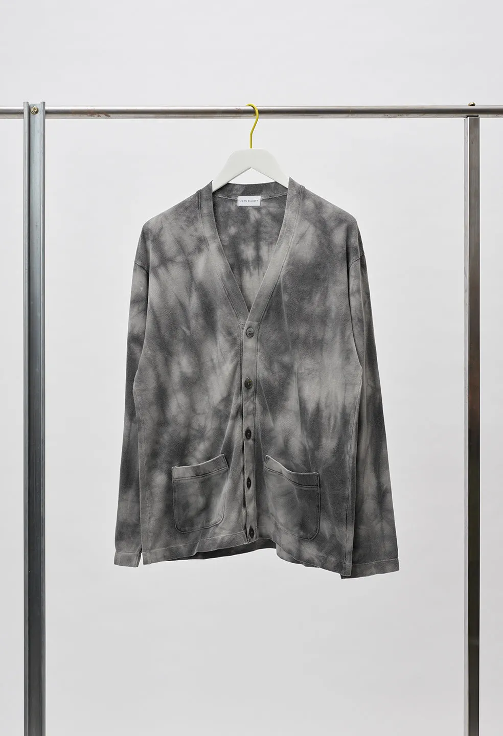 Charcoal Tie Dye Cardigan / Lunar