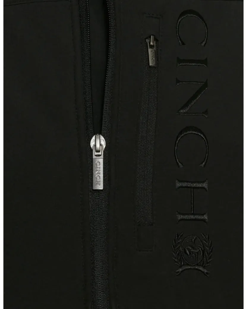 CINCH MEN'S BLACK BONDED VEST WITH CONCEALED CARRY POCKET