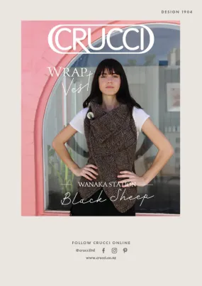 Crucci Knitting Pattern 1904 Wrap Vest