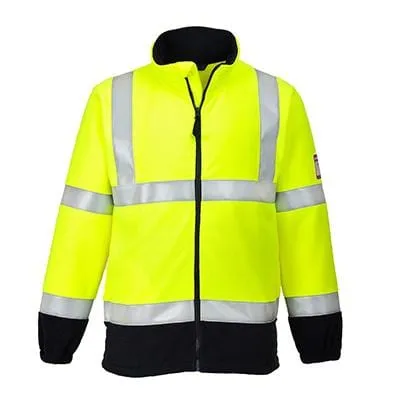 Flame Resistant Anti-Static Hi-Vis Fleece - All Sizes