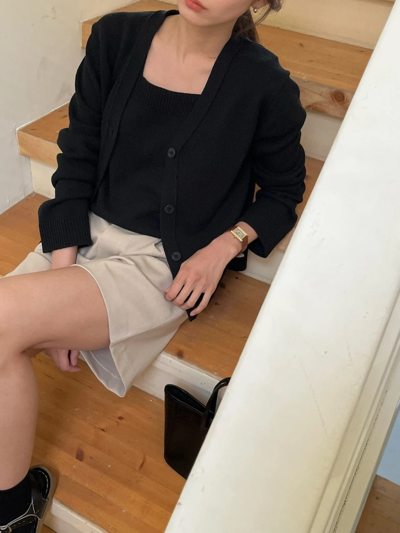 FOREST SUPIMA COTTON V NECK CARDIGAN