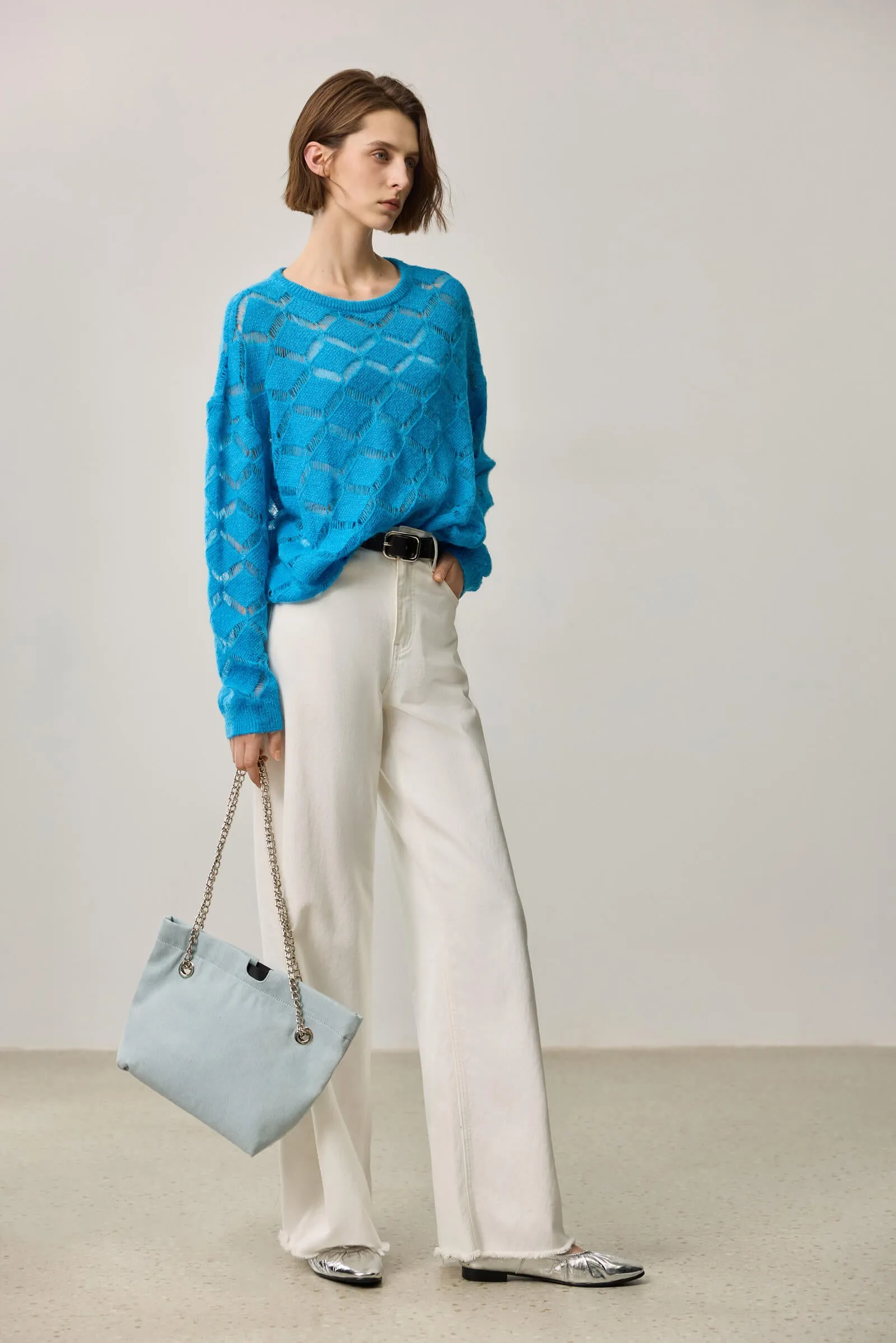 LILY Loose Textured Pullover