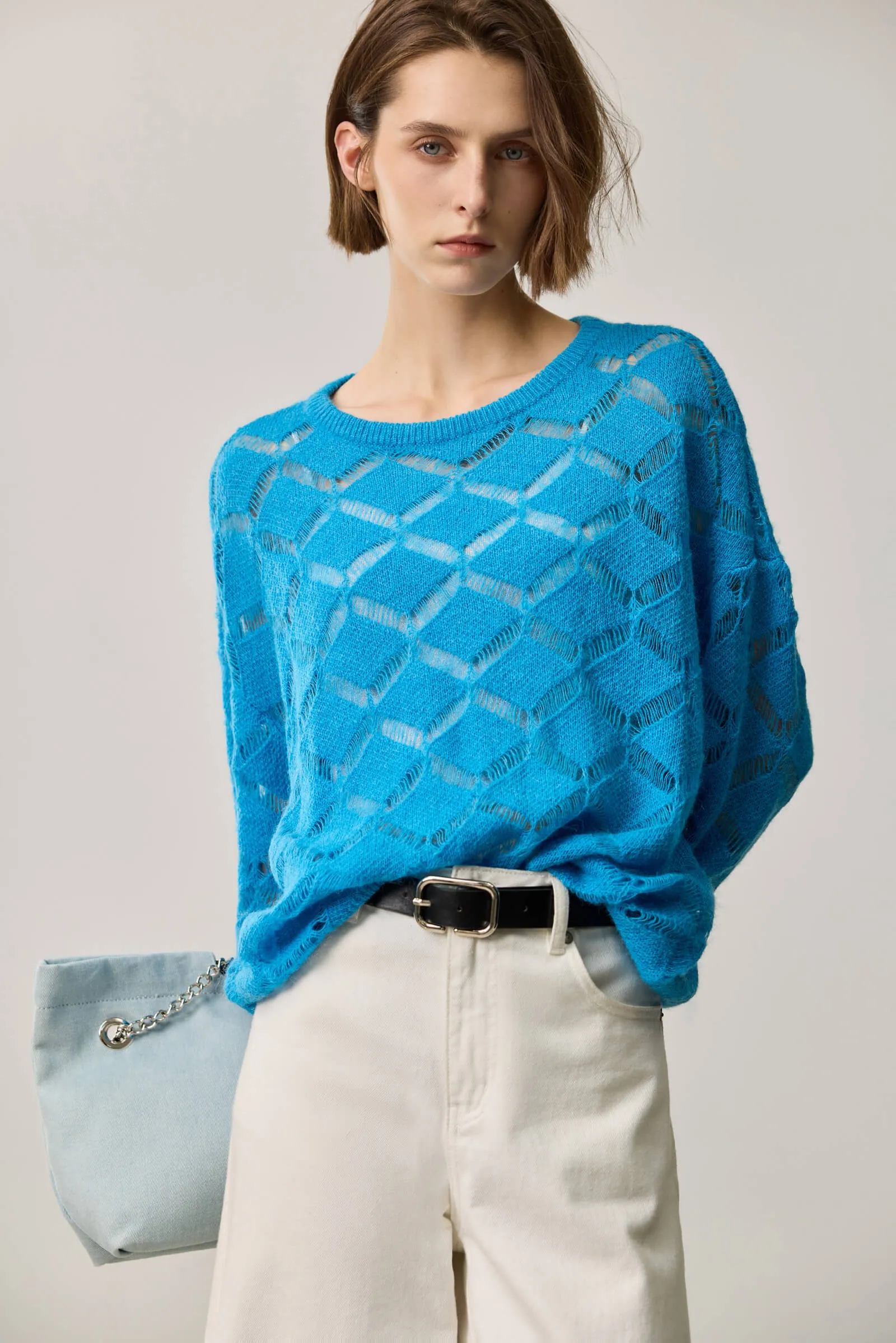 LILY Loose Textured Pullover