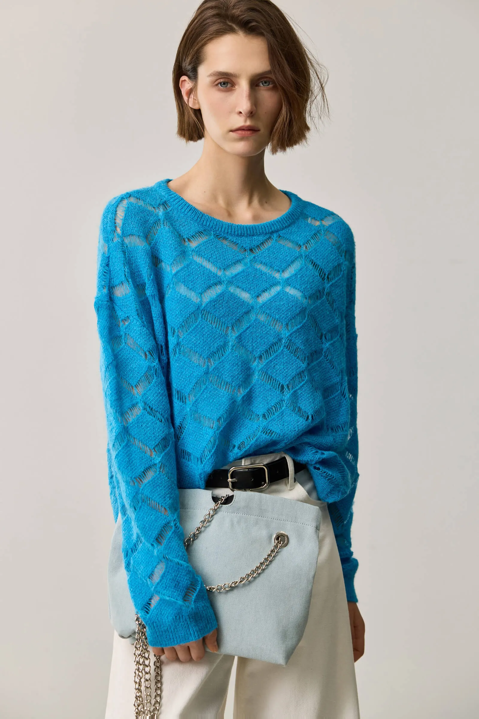 LILY Loose Textured Pullover