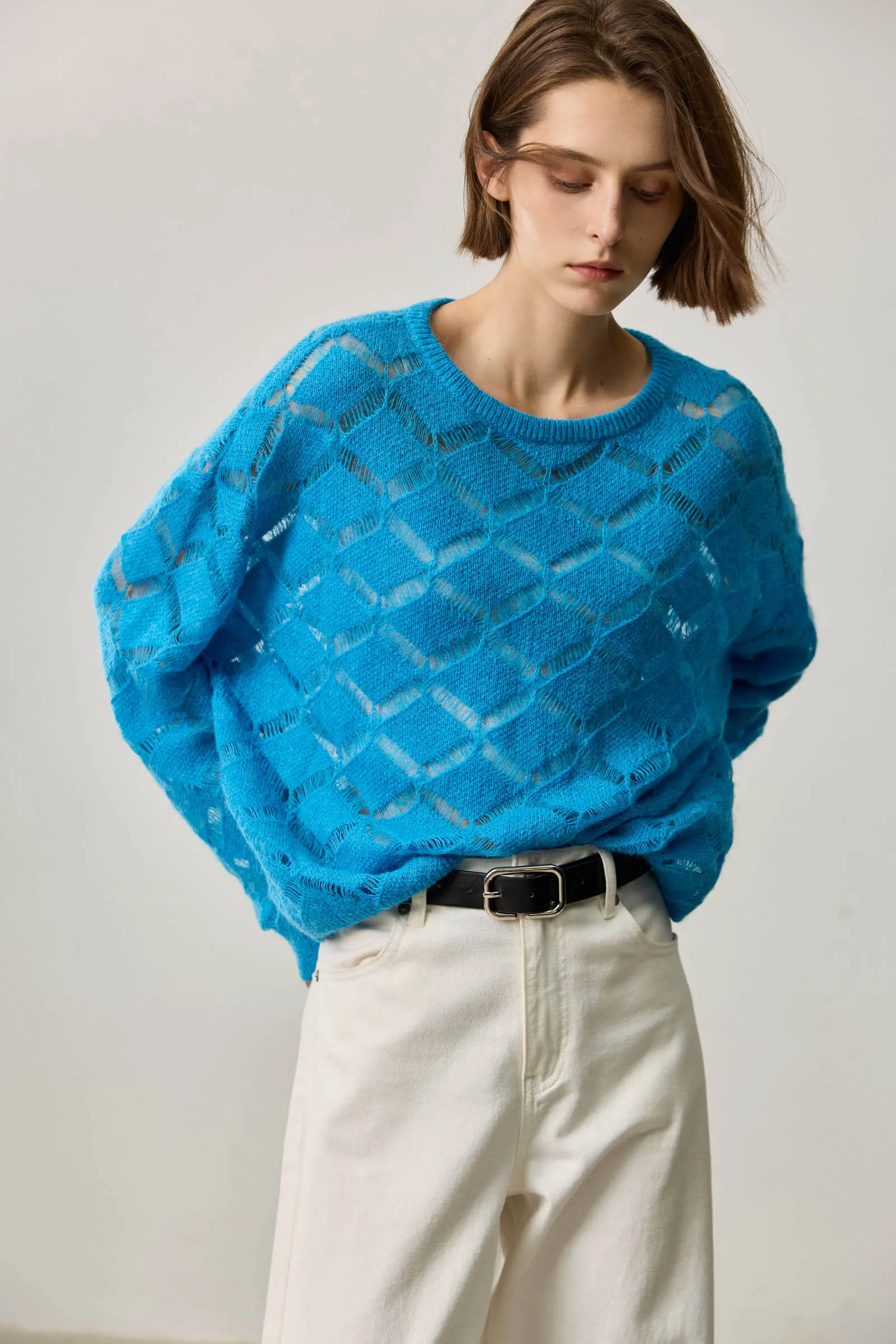 LILY Loose Textured Pullover