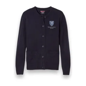 Mission Grammar Crewneck Cardigan Sweater Grades K2-3 - Girls