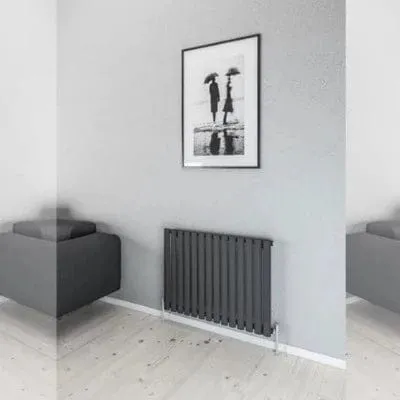 Moda Horizontal Aqua Steel Radiator (Single) - All Sizes