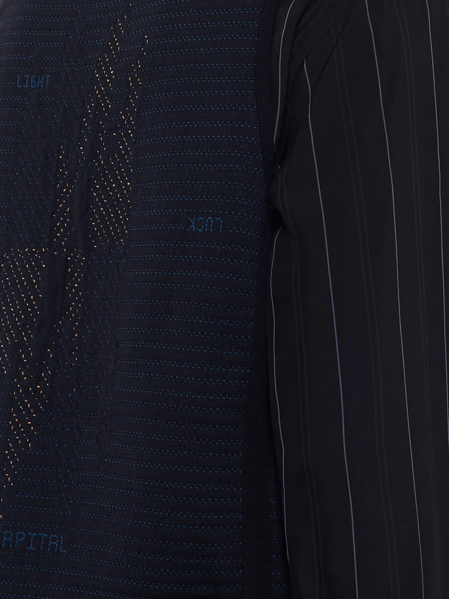 Nylon Knitted Vest (K2009SJ026-BLACK)
