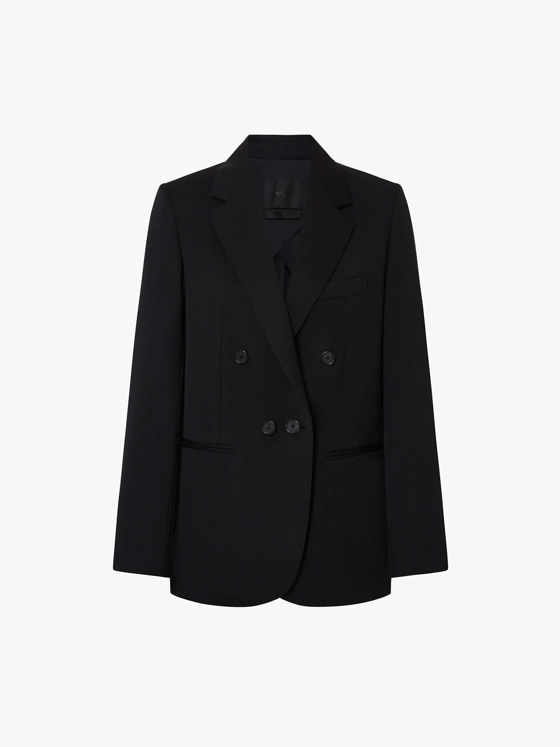 Peak Lapel Wool Blazer