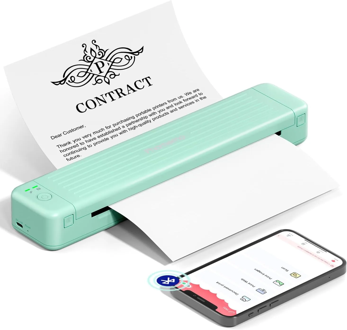 Phomemo P831 Bluetooth Portable Thermal Transfer Printer