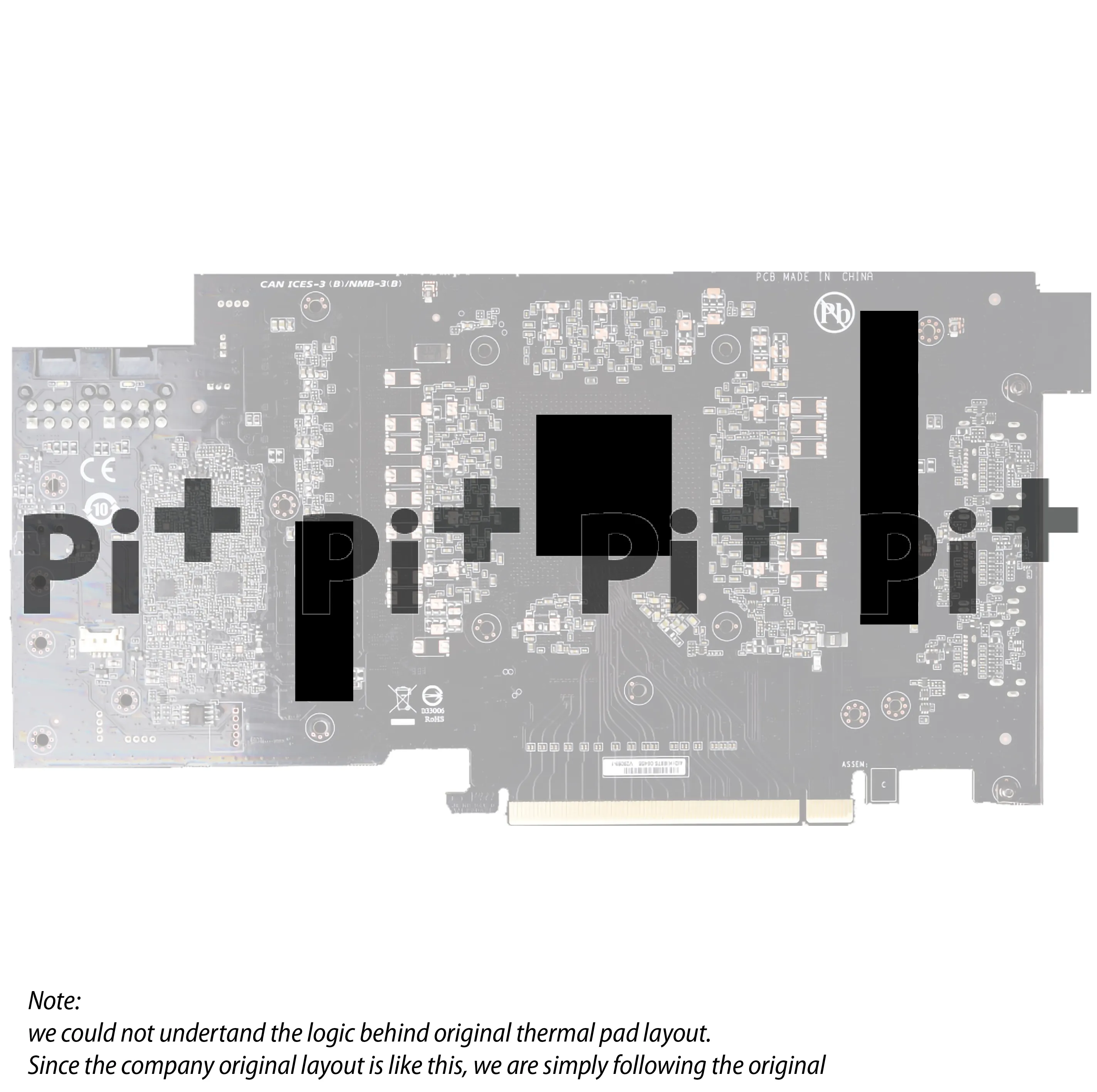 Pi ® (PiPlus®) Pre-Cut Thermal Pads for GIGABYTE 3090 / 3090Ti AORUS / MASTER / XTREME ( Higher Quality Thermal Pad )