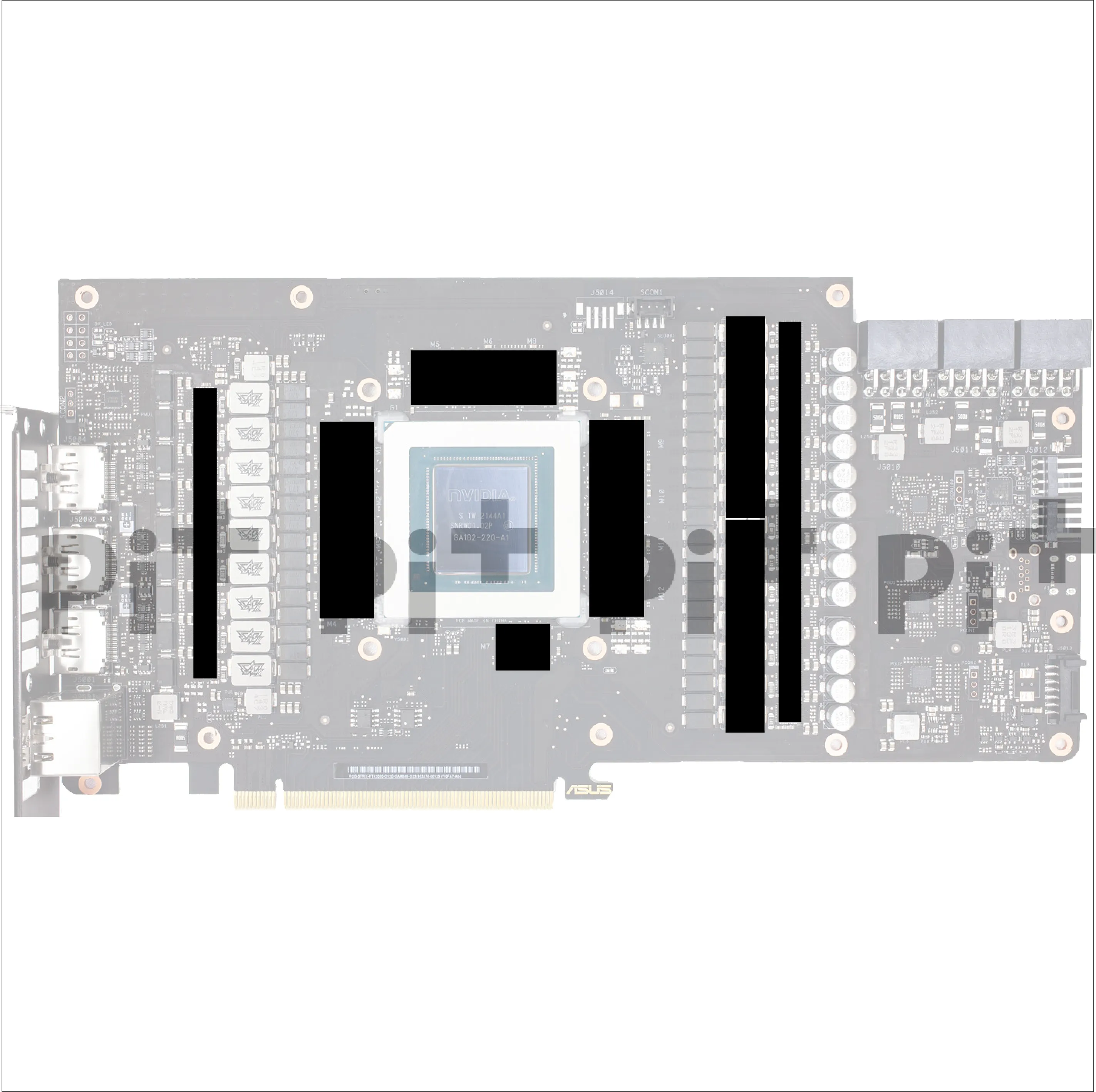 Pre-Cut Thermal Pads for Asus 3080 / 3080 Ti STRIX ( Higher Quality Thermal Pad )