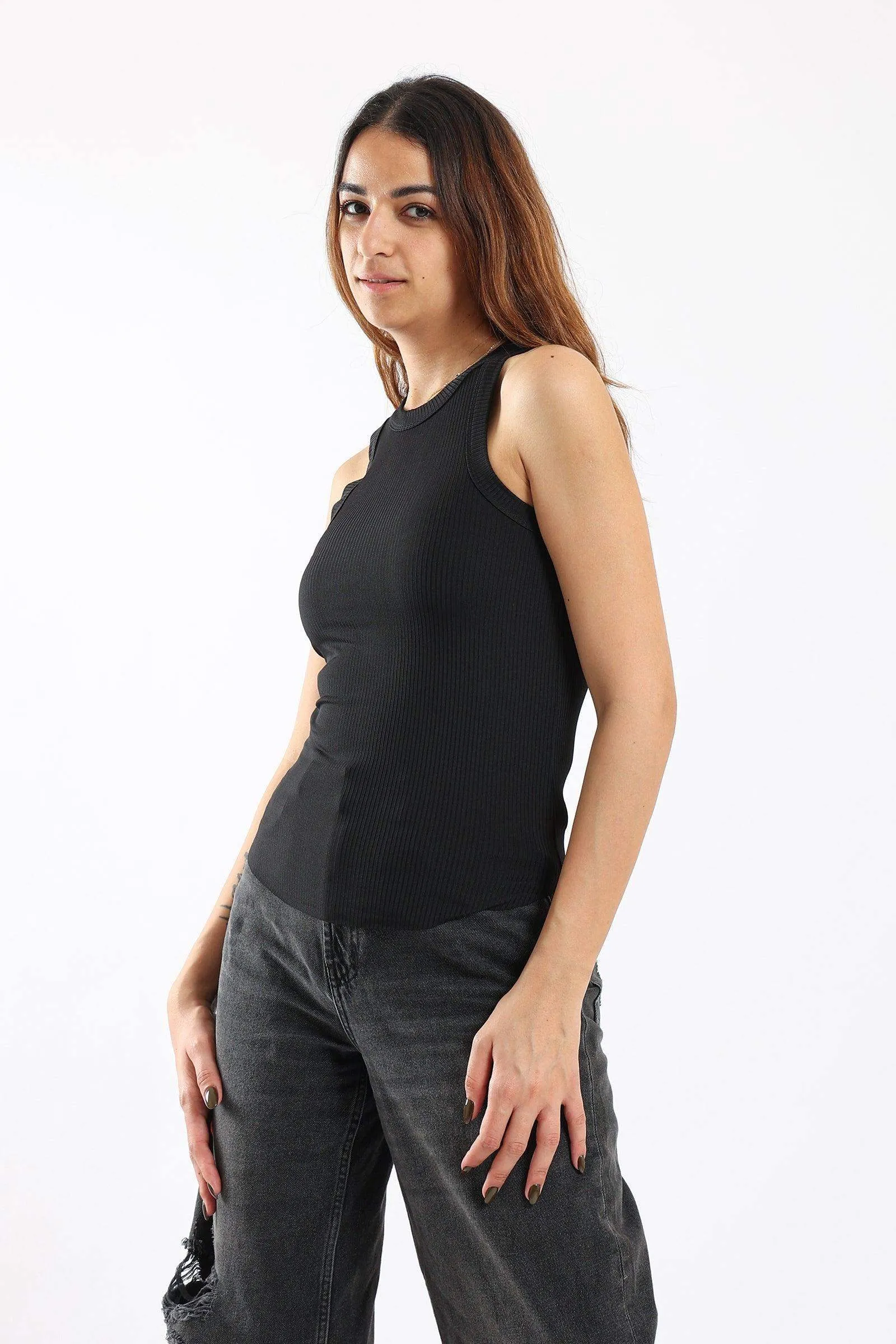 Racer Back Ribbed Top