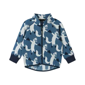 Reima Toddlers' Ornament Moisture-Wicking Fleece Sweater - Blue Ocean