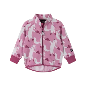 Reima Toddlers' Ornament Moisture-Wicking Fleece Sweater - Mauve Pink