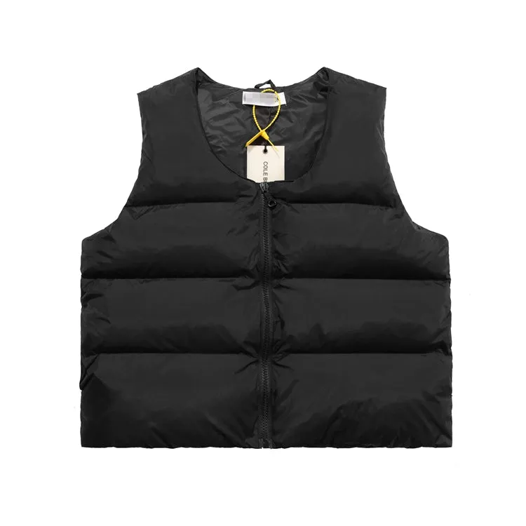 Ribbed Puffer Vest