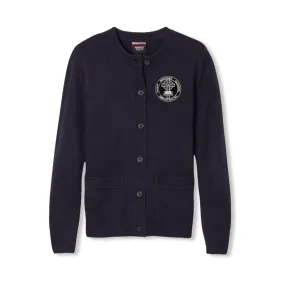 St. Bridget Crewneck Cardigan - Girls