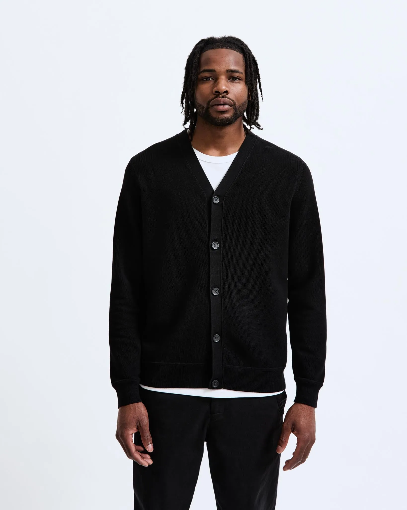 Supima Pique Ace Cardigan